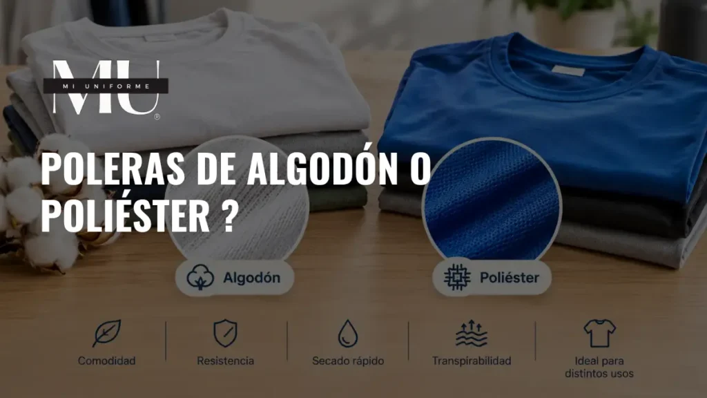 poleras de algodón o poliéster